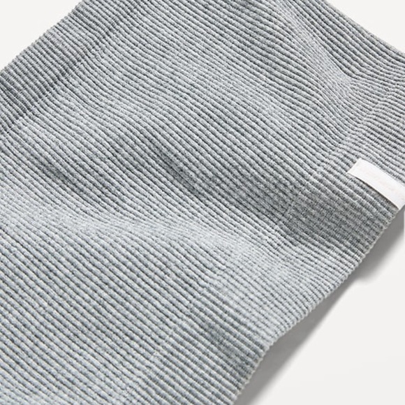 NWT OLD NAVY Rib-Knit Seamless Bandeau Bralette Color Gray Stone - Picture 2 of 5